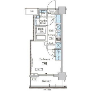 東京都新宿区高田馬場２丁目 賃貸マンション 1K