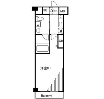 東京都新宿区西早稲田３丁目 賃貸マンション 1K